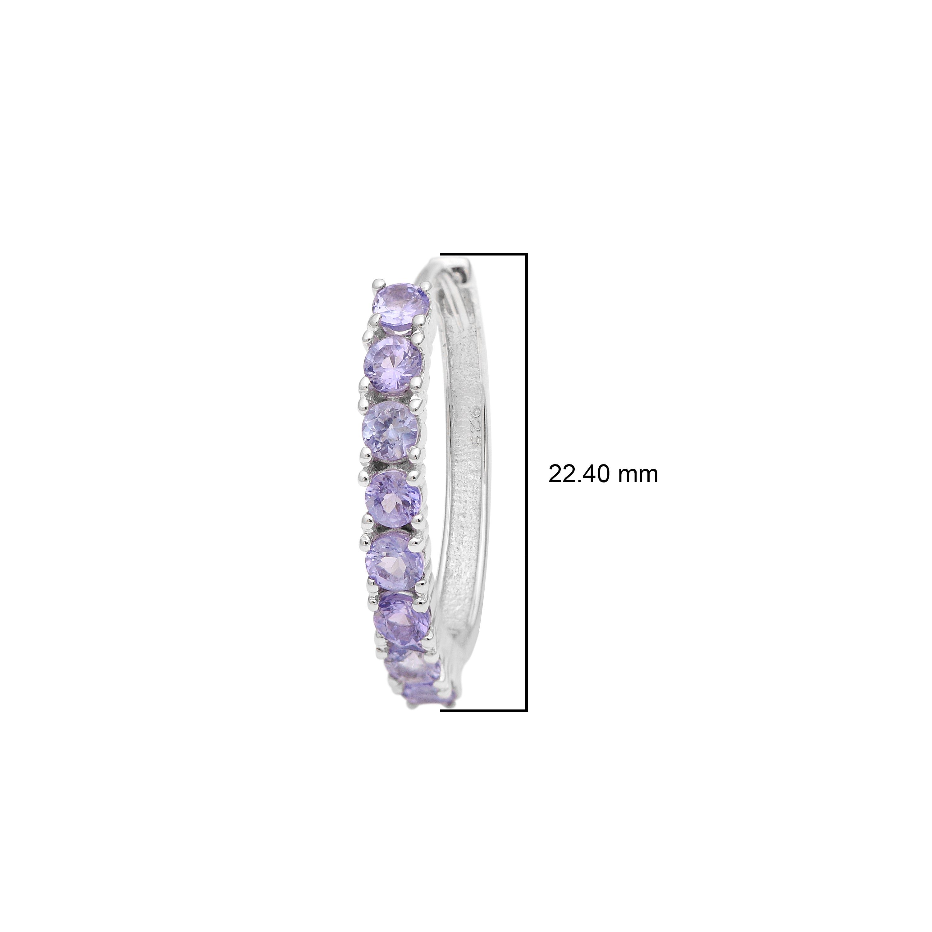 Tanzanite Hoop Earring