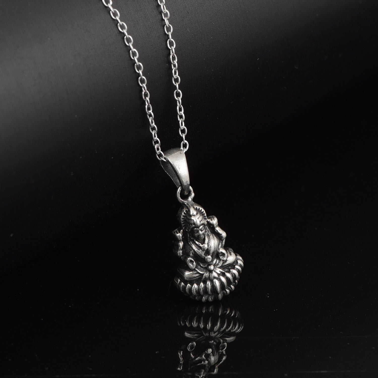 Ciondolo in argento sterling 925 per donna, ciondolo Laxmi Maa (SHJ-PD-0261)