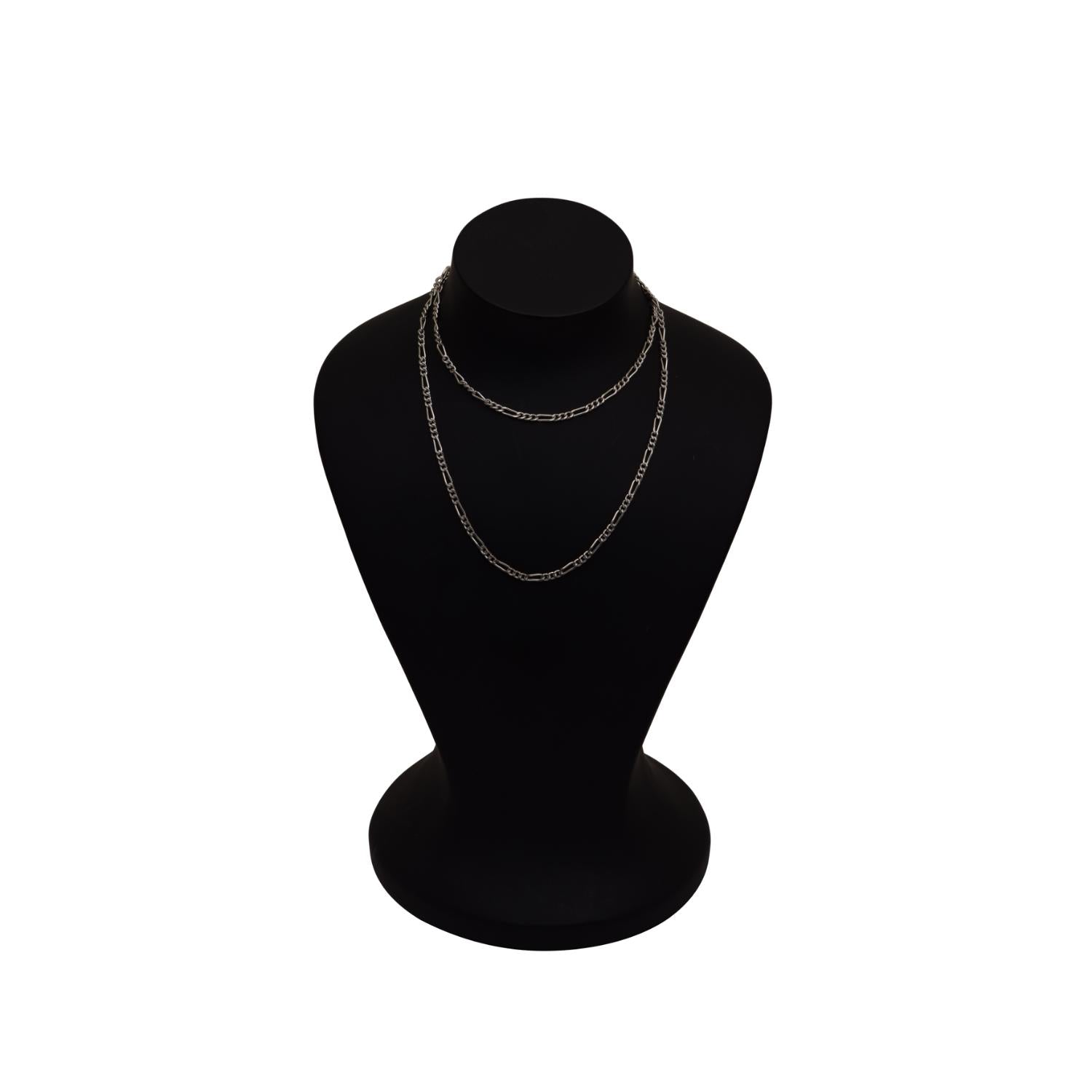 Figaro Chain Necklace - Sterling Silver