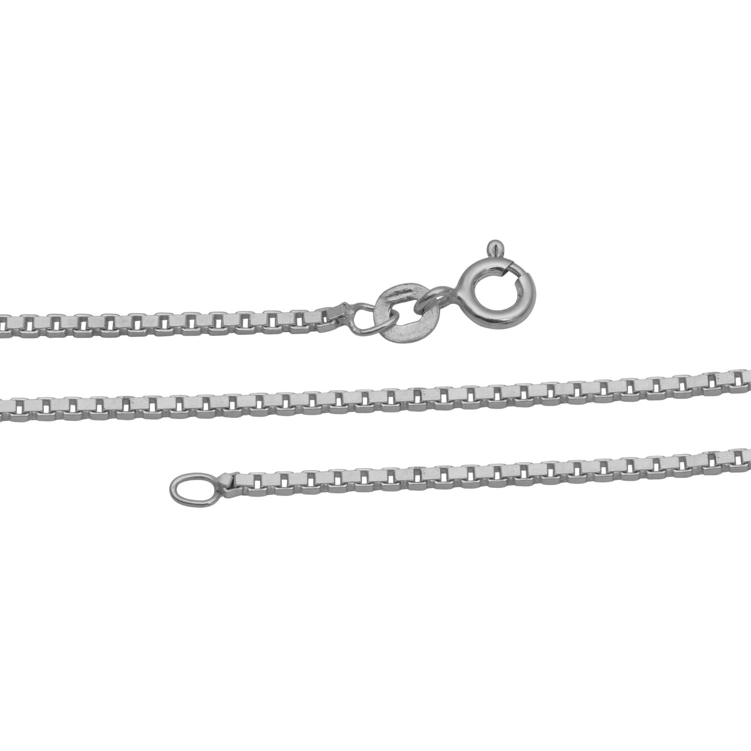 Box Chain Necklace - Sterling Silver
