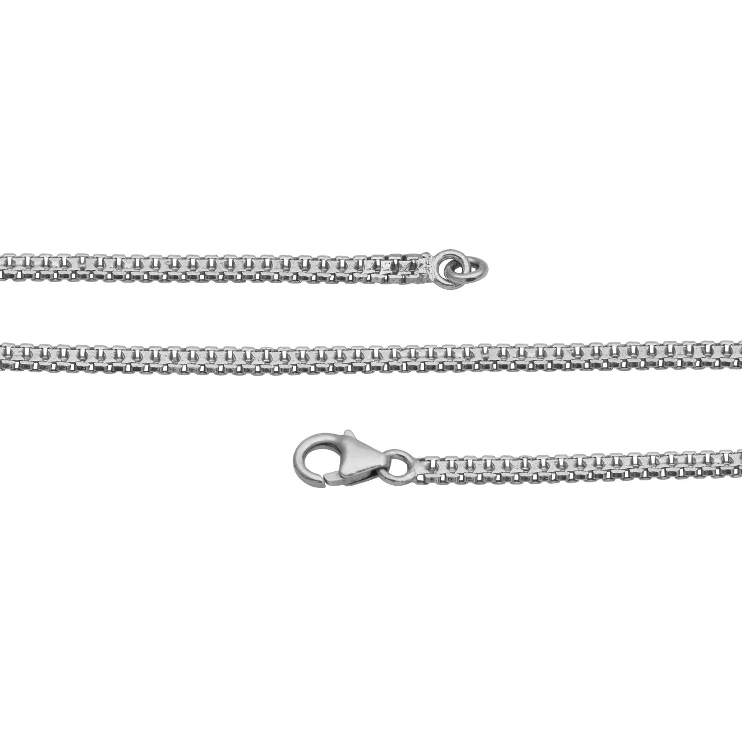 Box Chain Necklace - Sterling Silver