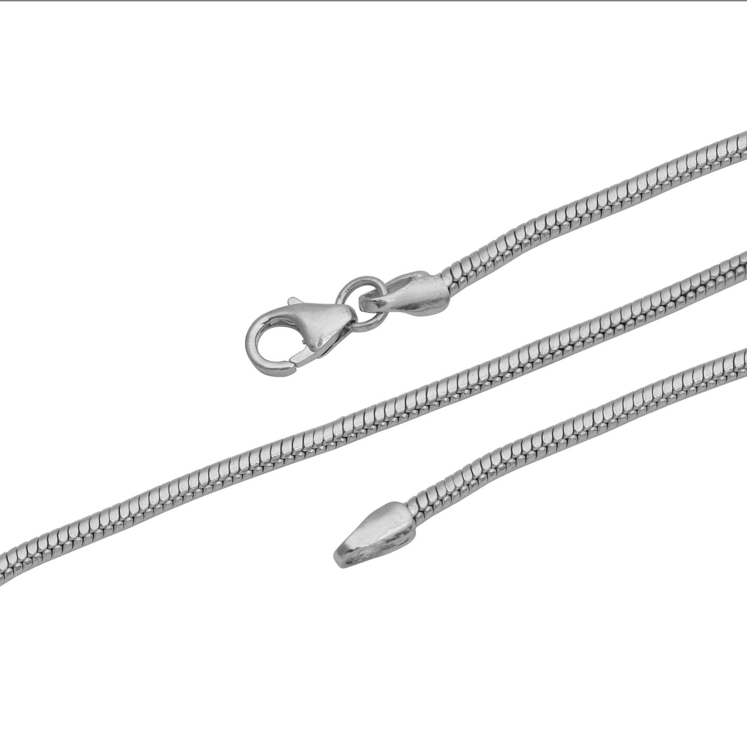 Collana a catena da 18 pollici in argento sterling
