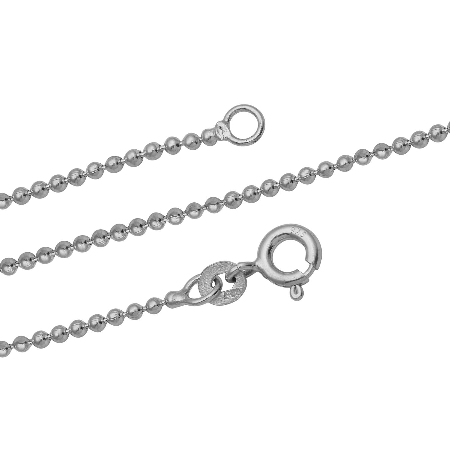 Ball Chain Necklace - Sterling Silver