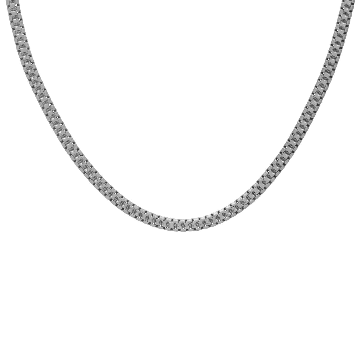 Box Chain Necklace - Sterling Silver