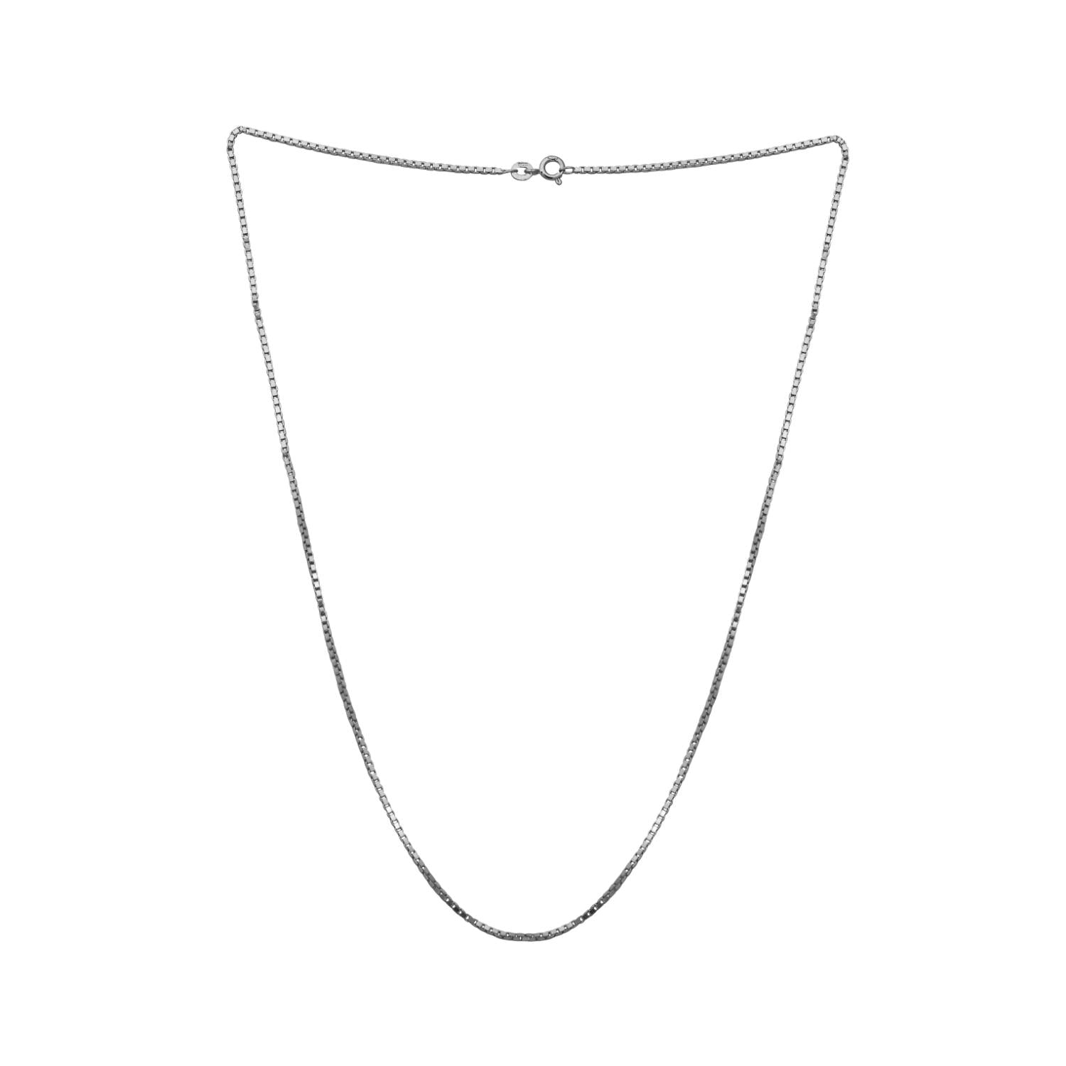 Box Chain Necklace - Sterling Silver