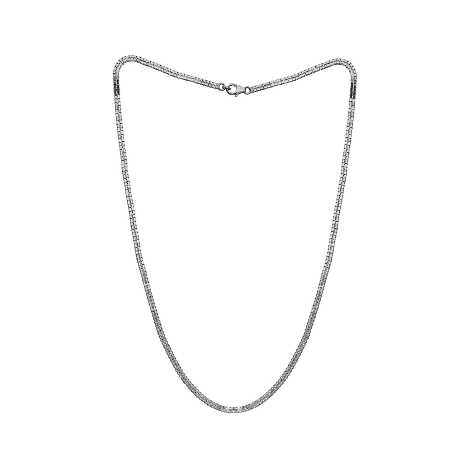 Box Chain Necklace - Sterling Silver