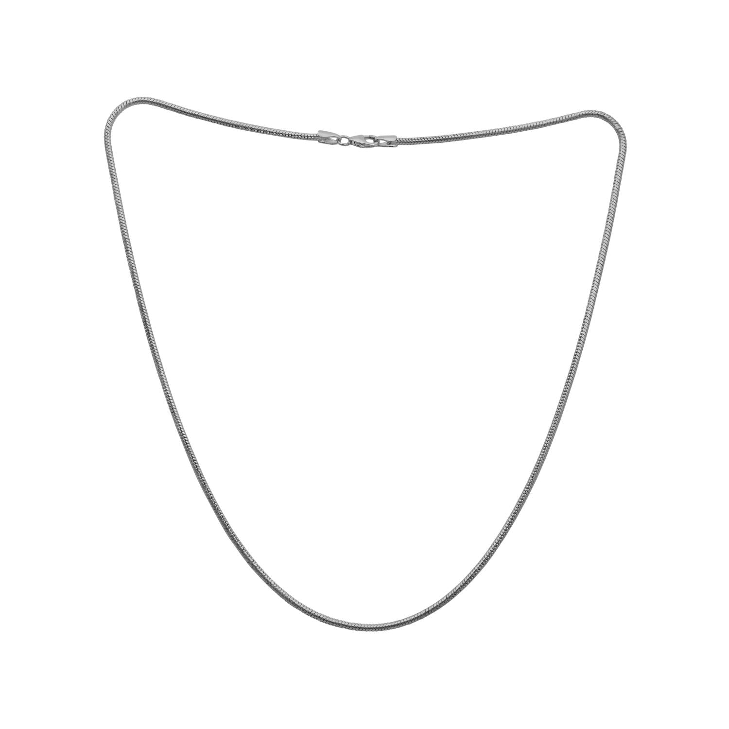 Collana a catena da 18 pollici in argento sterling