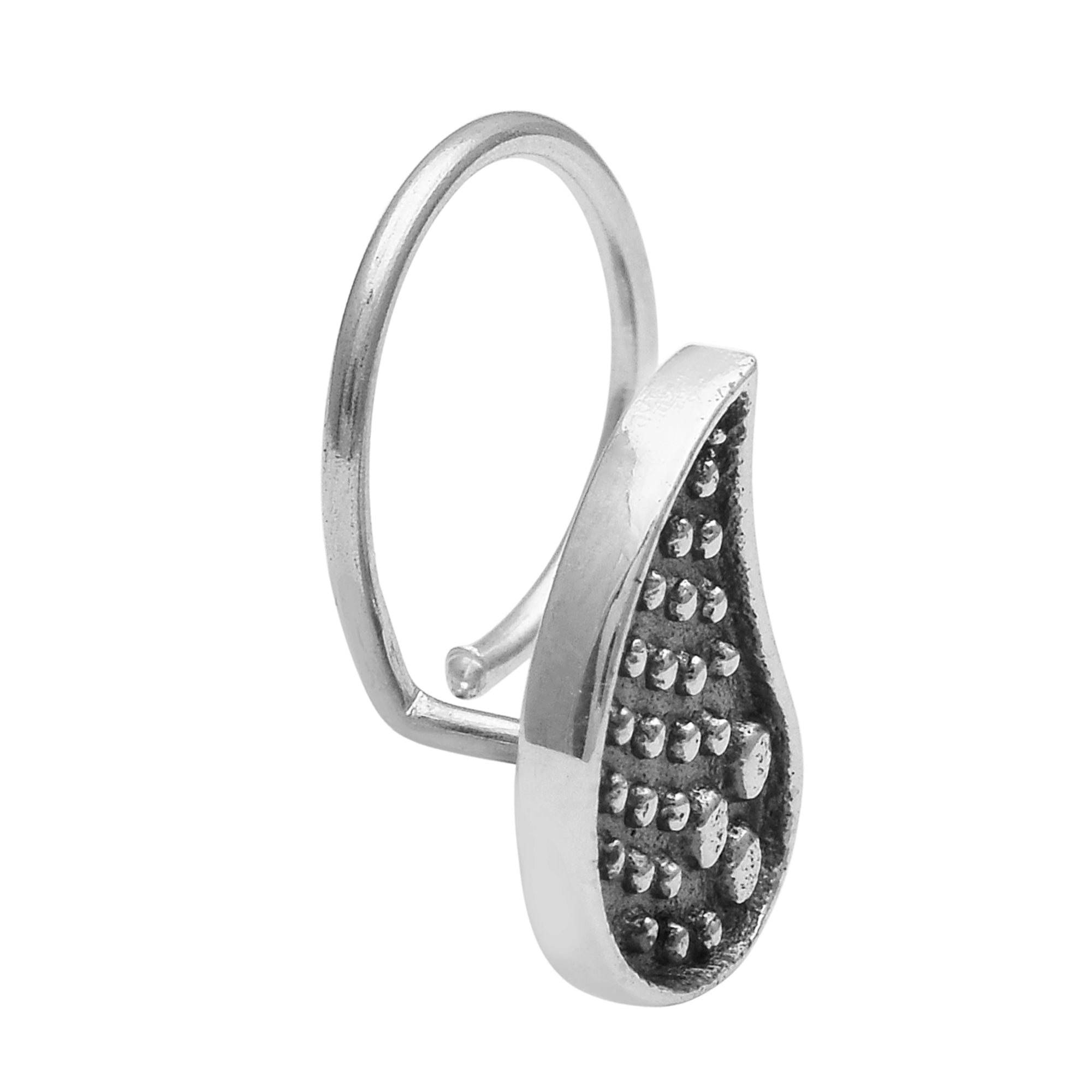 Leaf Nose Pin - Sterling Silver
