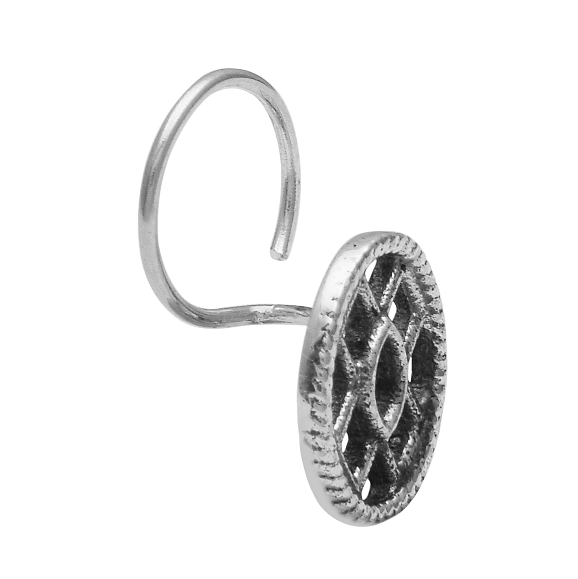 Cutwork Nose Pin - Sterling Silver