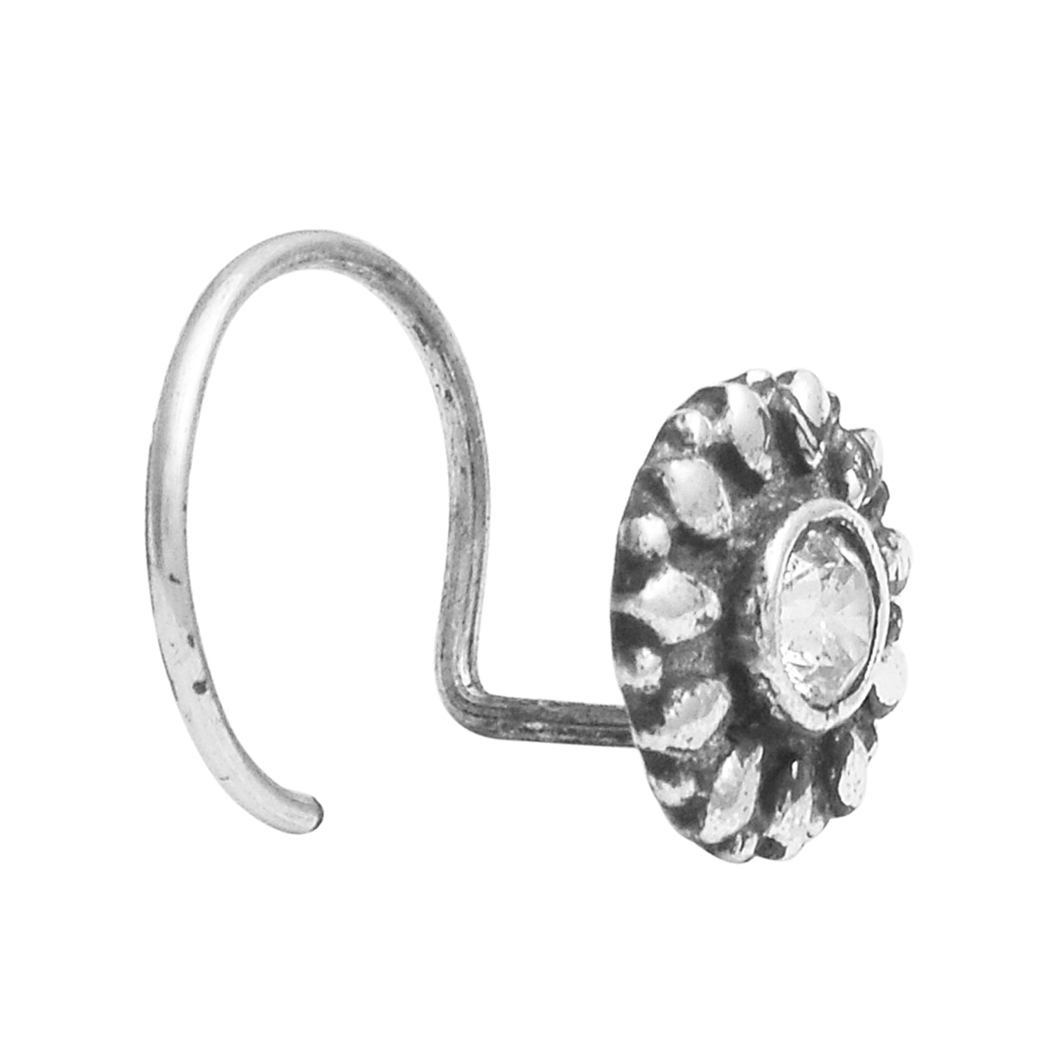 Sunflower Nose Pin - Sterling Silver
