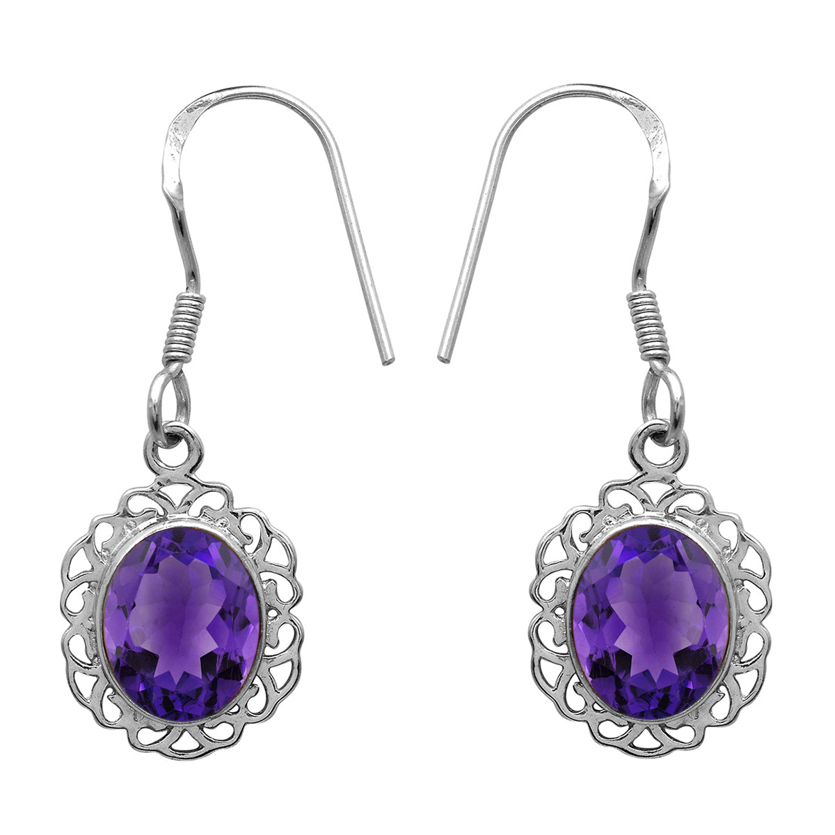 Orecchini in argento sterling 925 con pietre preziose multiple