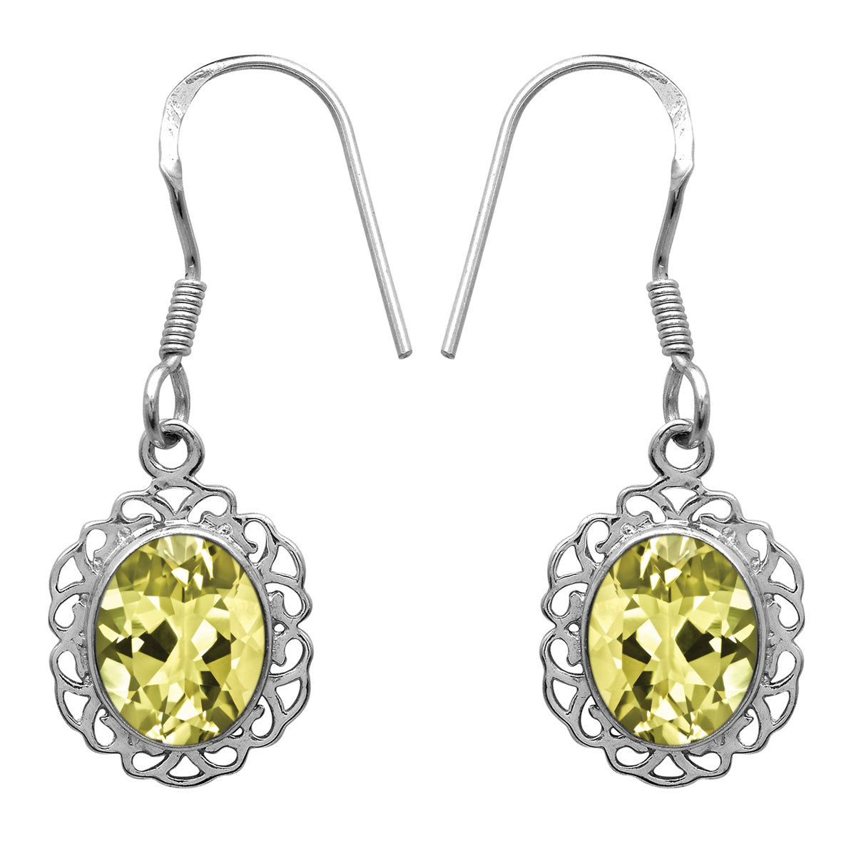 Orecchini in argento sterling 925 con pietre preziose multiple