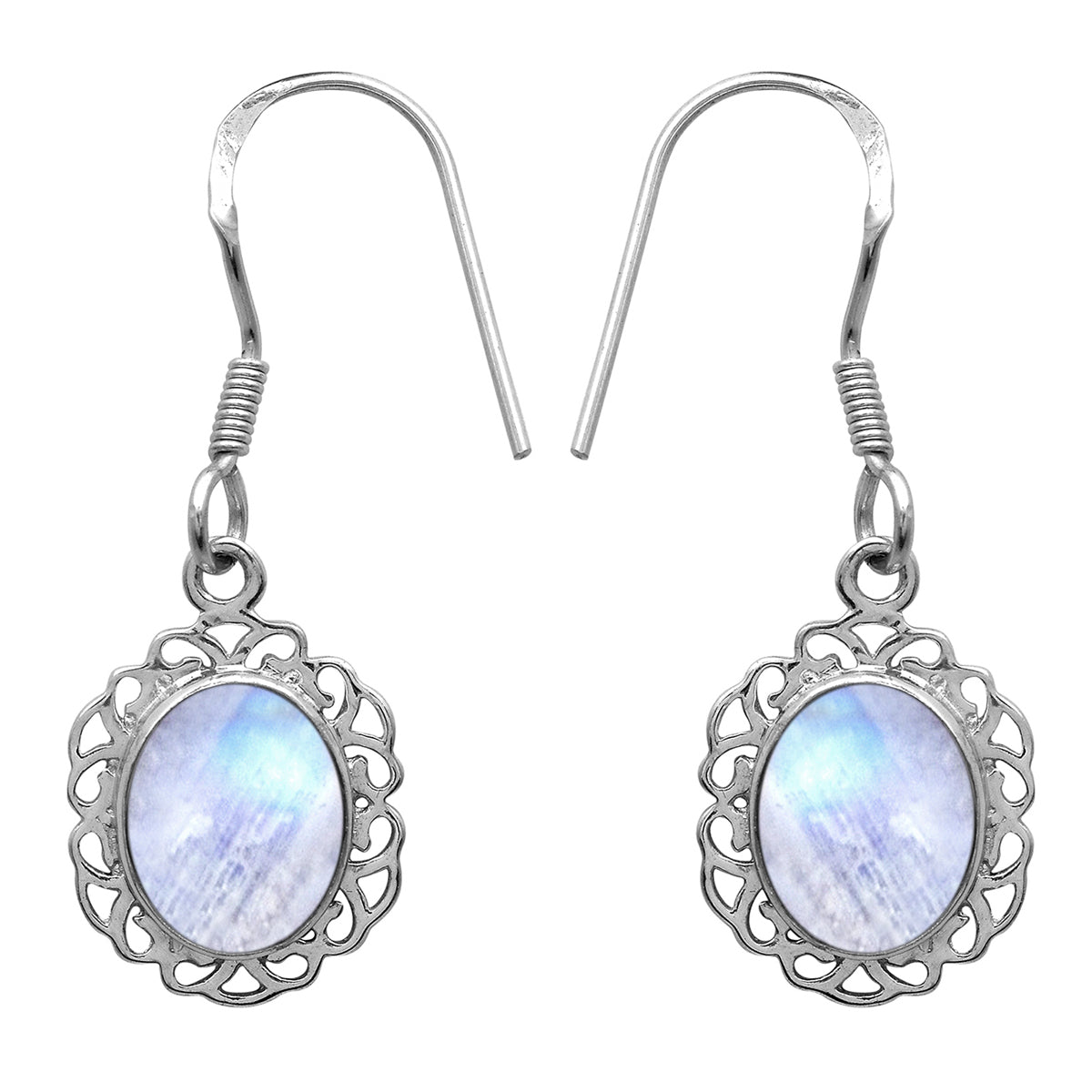 Orecchini in argento sterling 925 con pietre preziose multiple