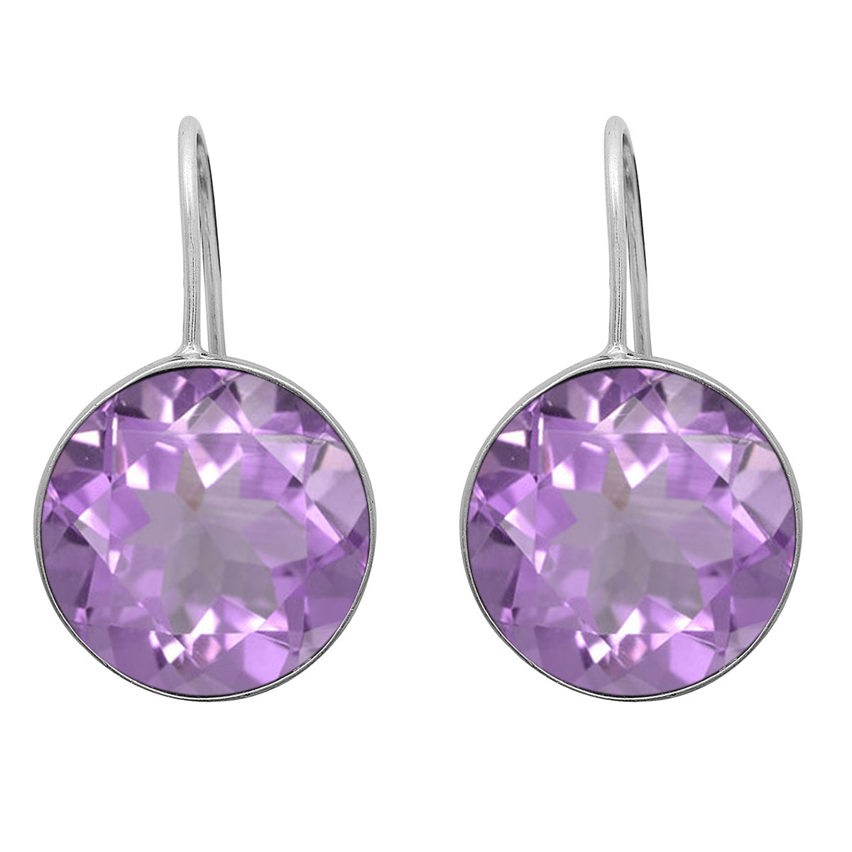 Multi Stone Minimalist Drop Earrings - Sterling Silver