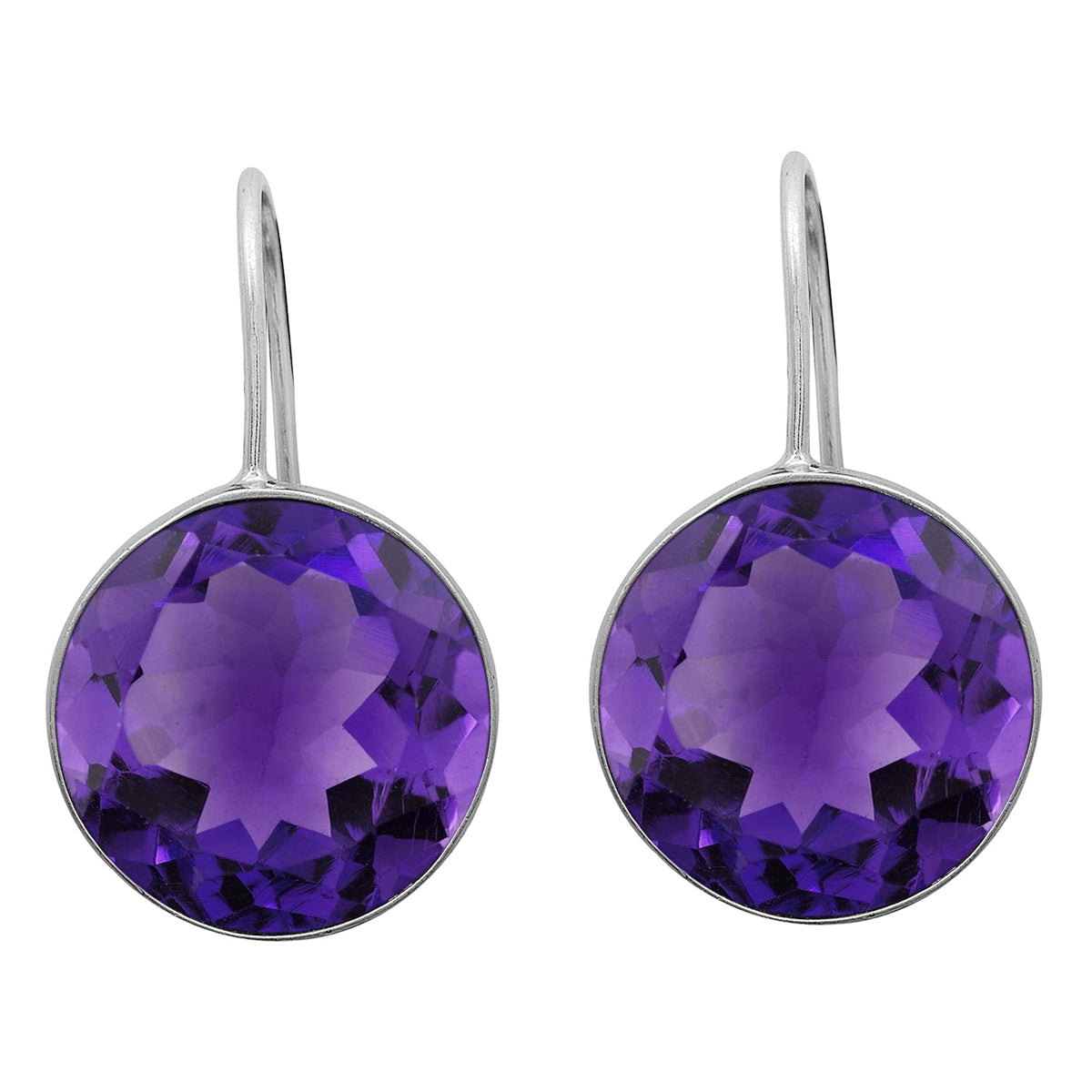 Multi Stone Minimalist Drop Earrings - Sterling Silver