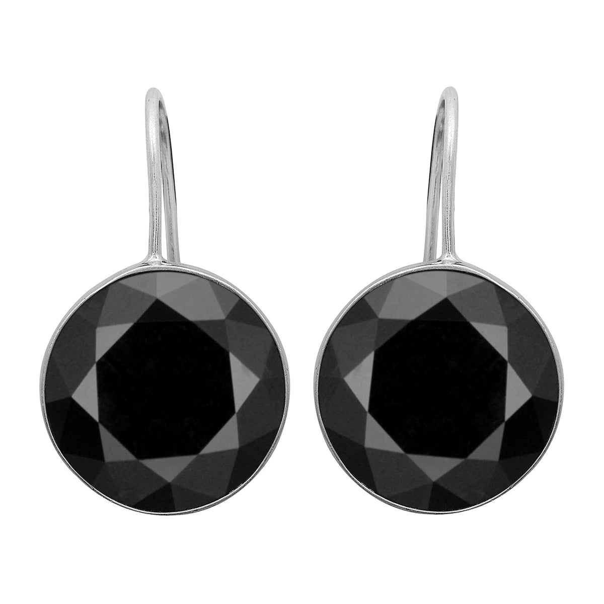 Multi Stone Minimalist Drop Earrings - Sterling Silver