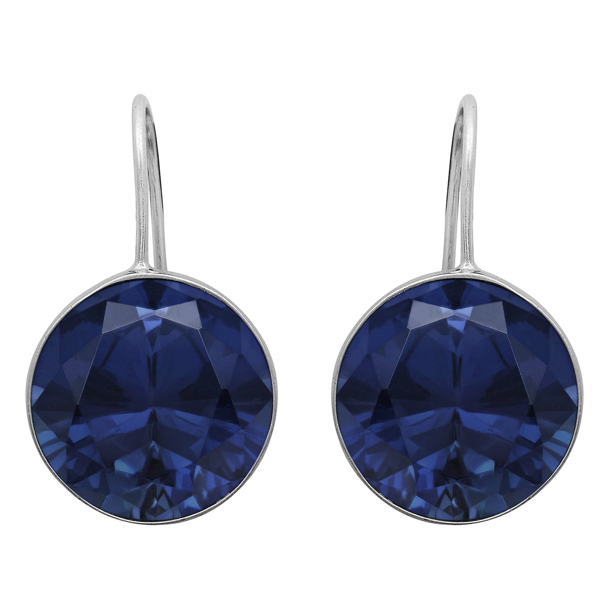 Multi Stone Minimalist Drop Earrings - Sterling Silver