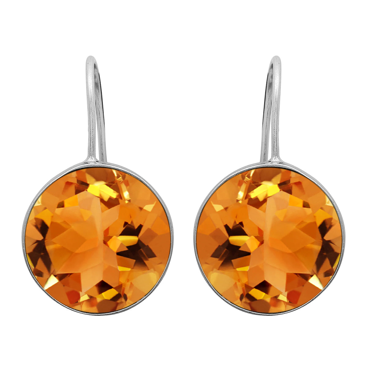 Multi Stone Minimalist Drop Earrings - Sterling Silver