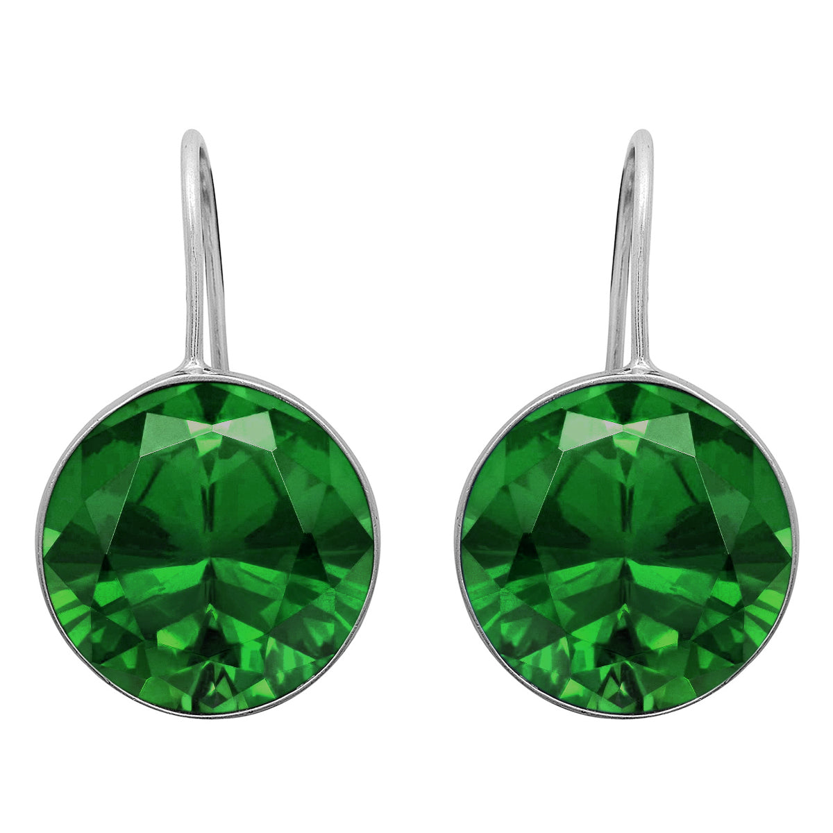 Multi Stone Minimalist Drop Earrings - Sterling Silver