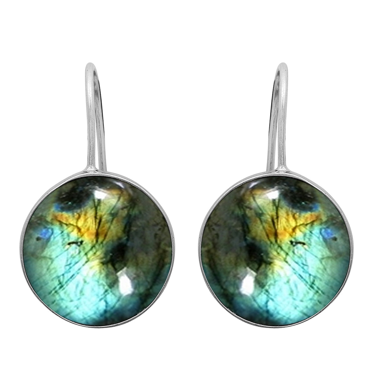 Multi Stone Minimalist Drop Earrings - Sterling Silver