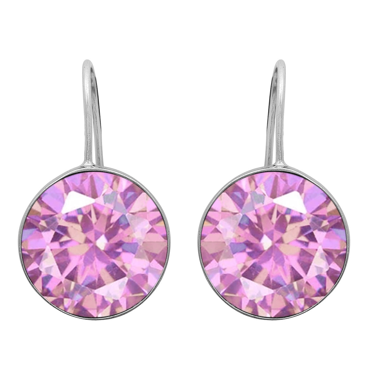 Multi Stone Minimalist Drop Earrings - Sterling Silver