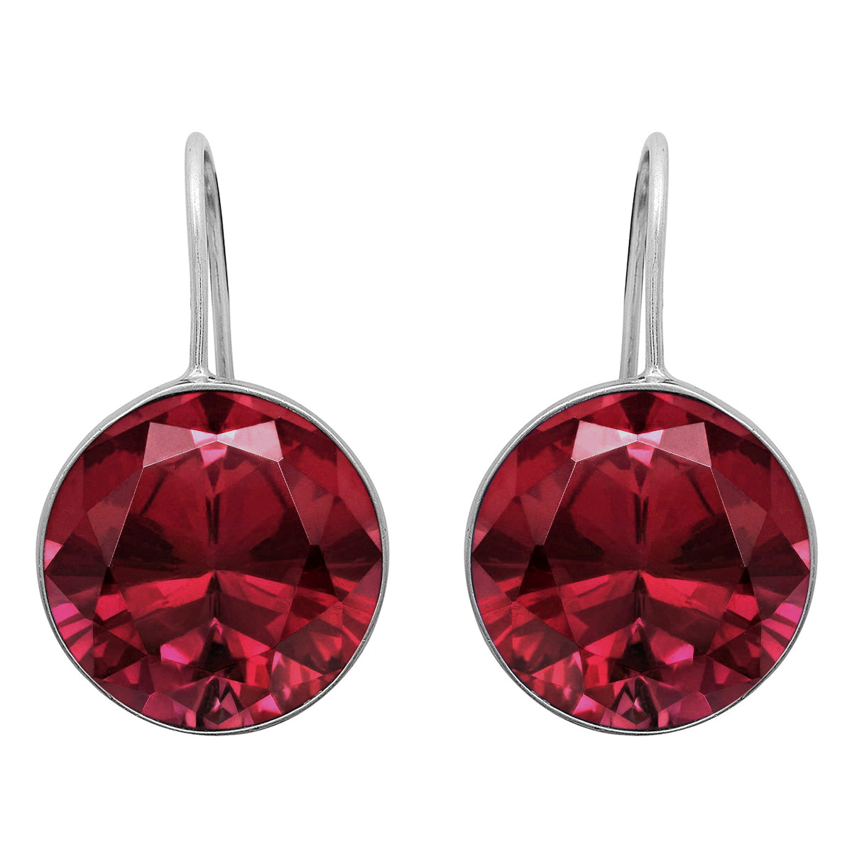 Multi Stone Minimalist Drop Earrings - Sterling Silver