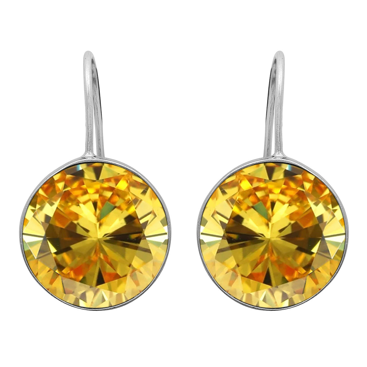Multi Stone Minimalist Drop Earrings - Sterling Silver