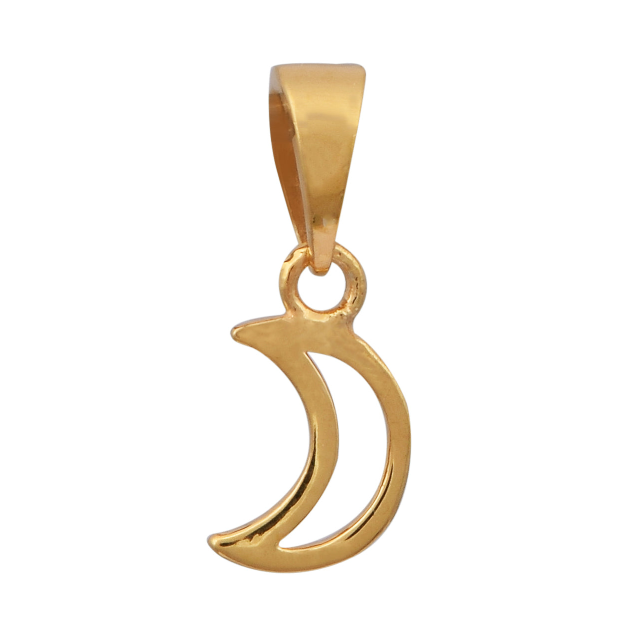 Crescent Moon Pendant - Sterling Silver
