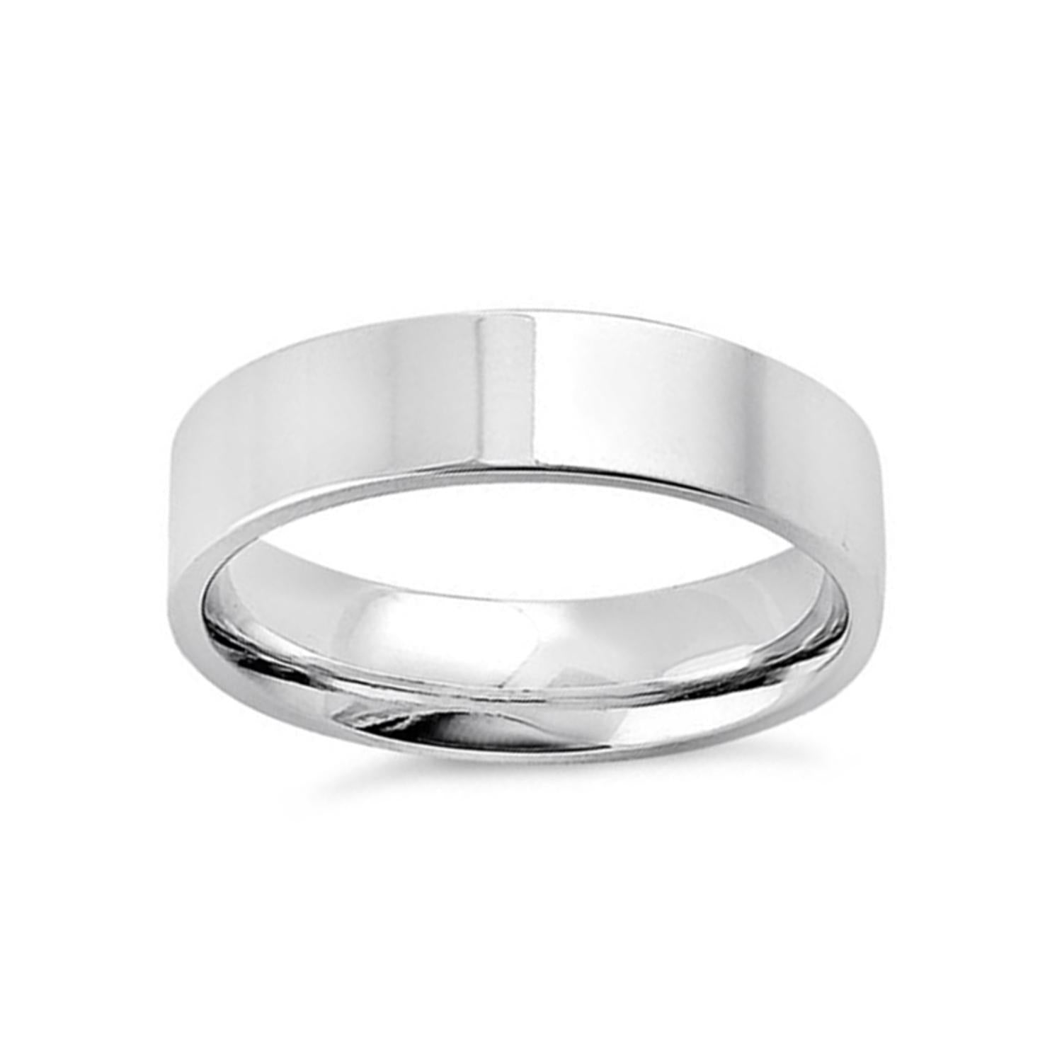 Anello in argento sterling 925 con fascia impilabile da 5 mm