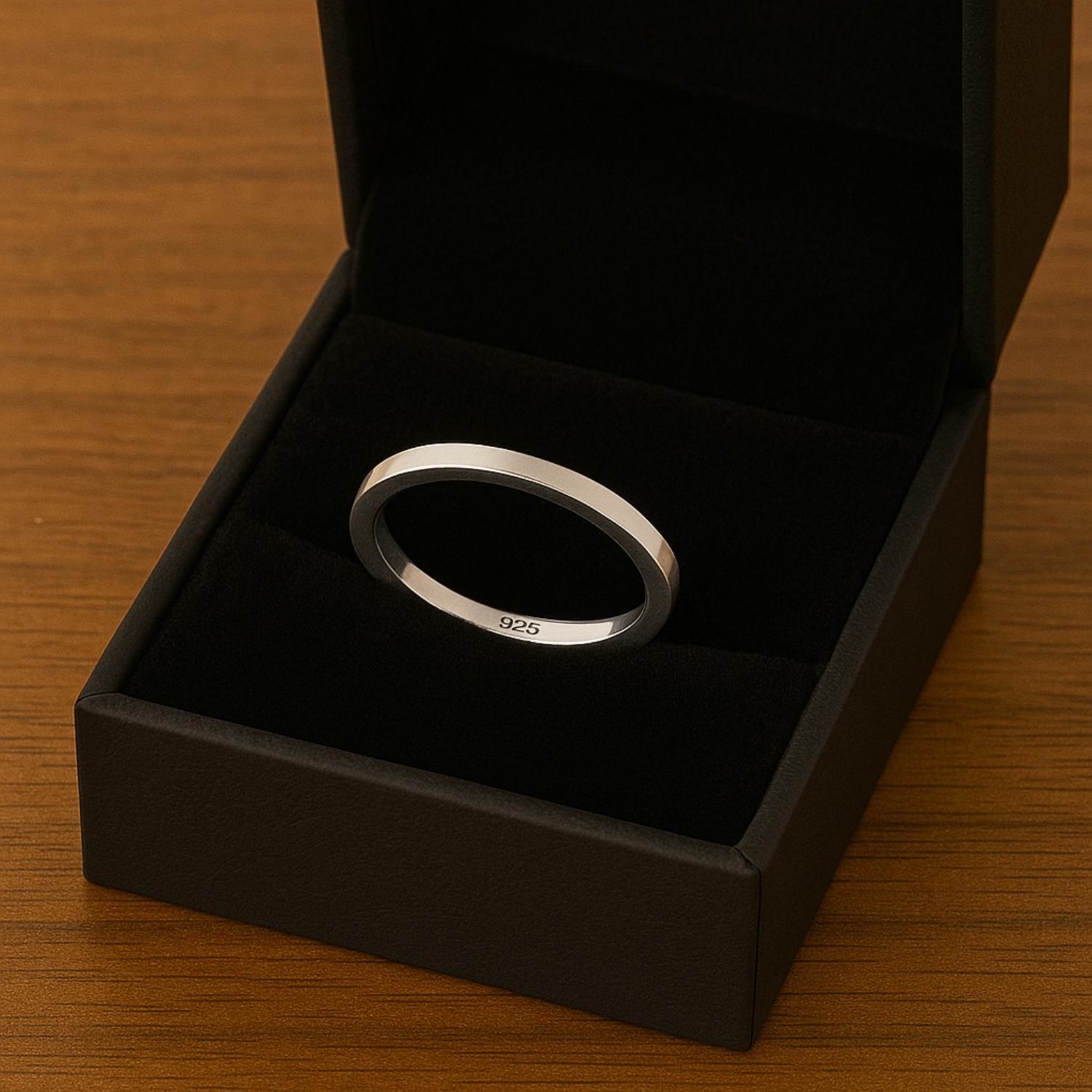 2 MM Stackable Band 925 Sterling Silver Ring