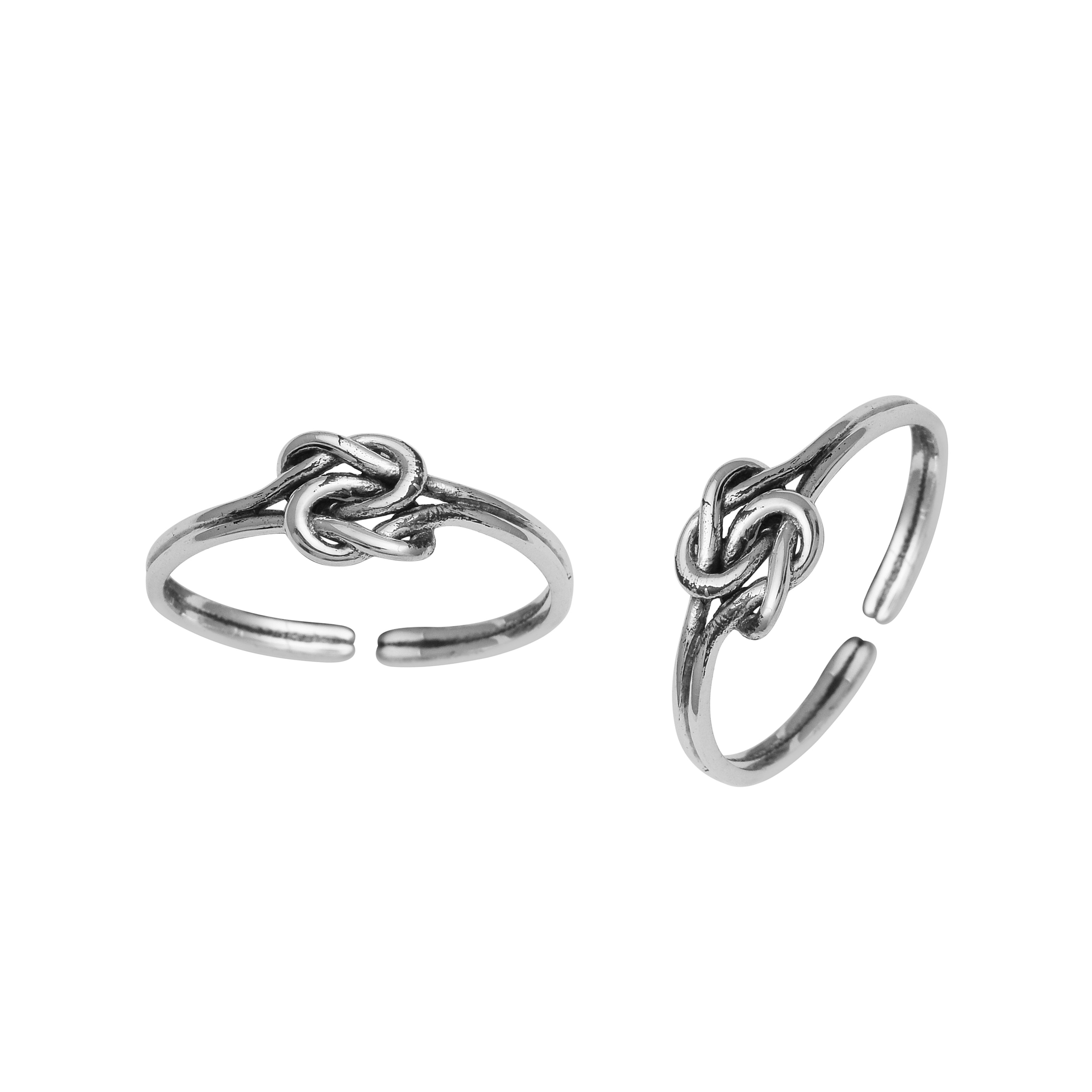 Love Knot Toe Ring - Sterling Silver