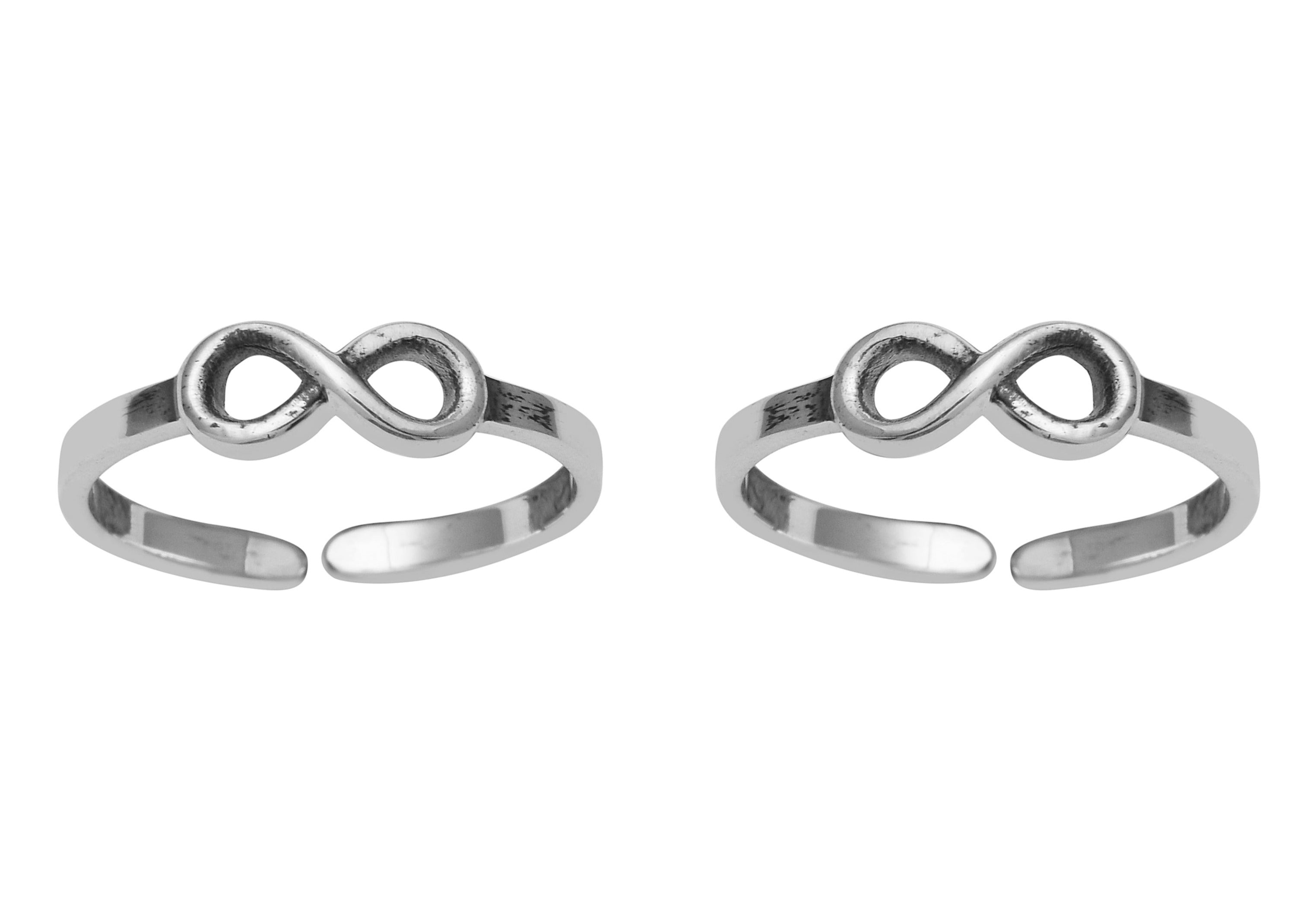 Infinity Toe Ring – Sterling Silver