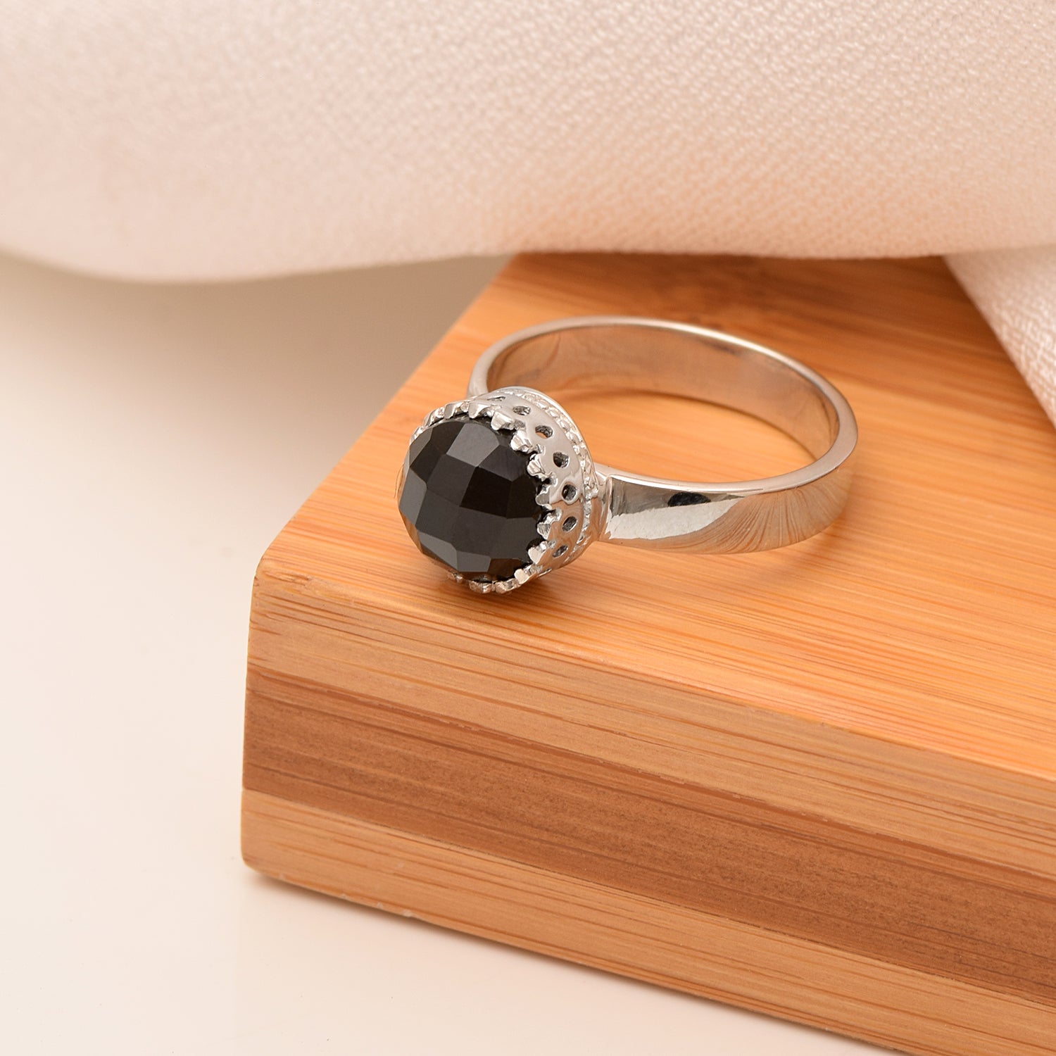 Black Spinel Ring