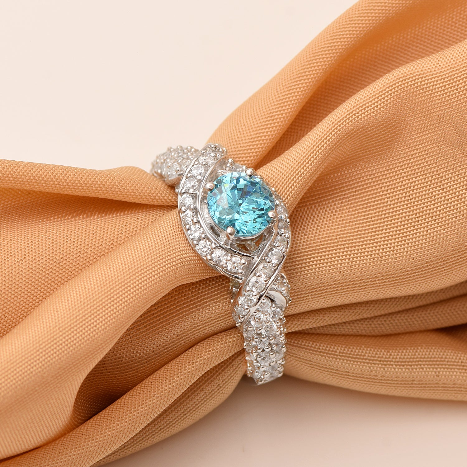 Swiss Blue Topaz Ring