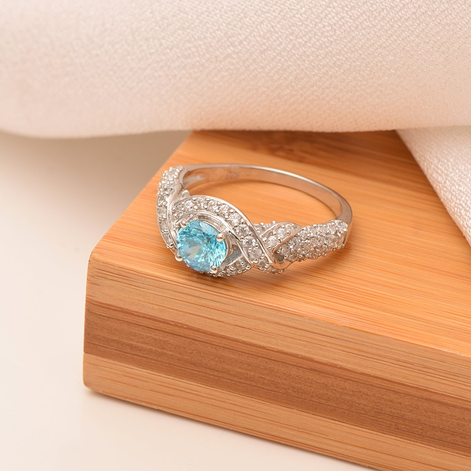 Swiss Blue Topaz Ring