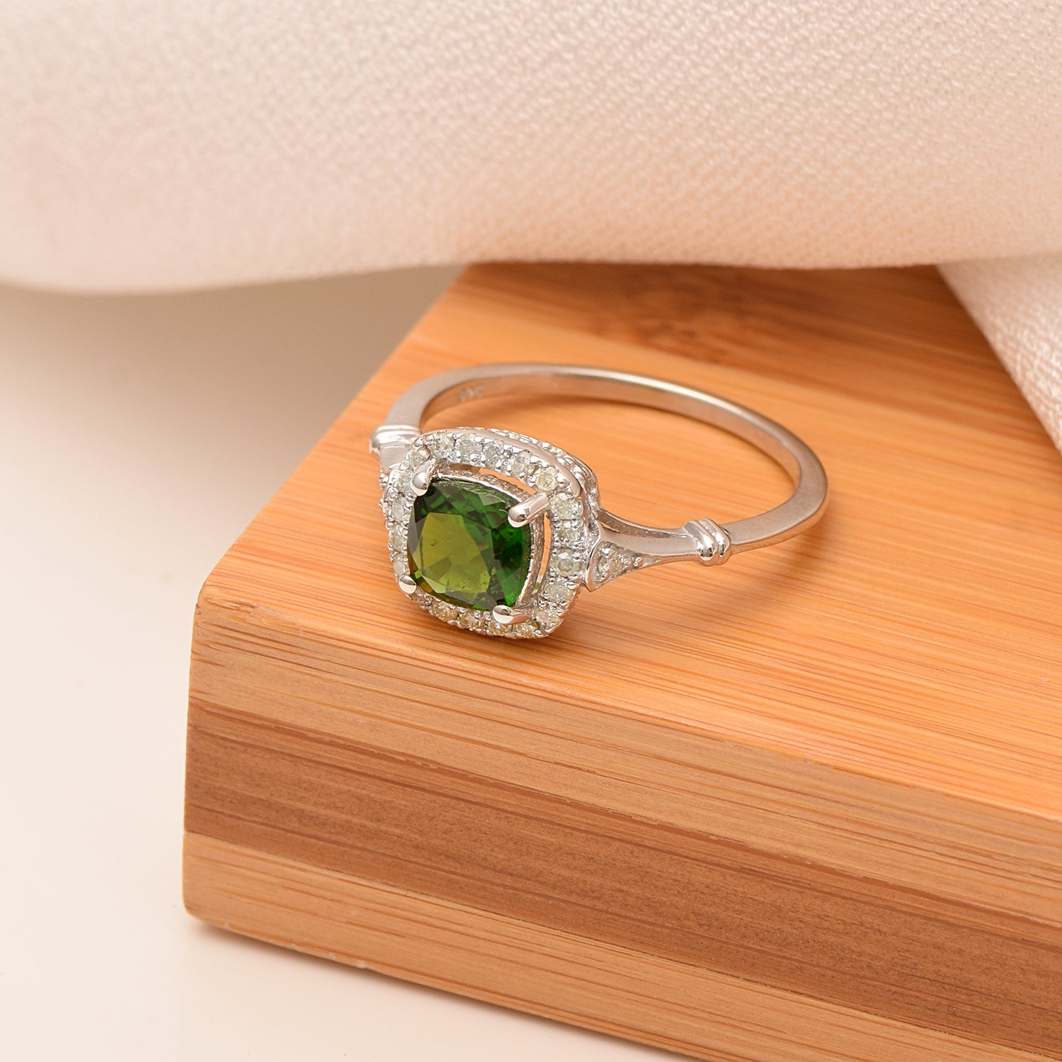 Green Cz Ring