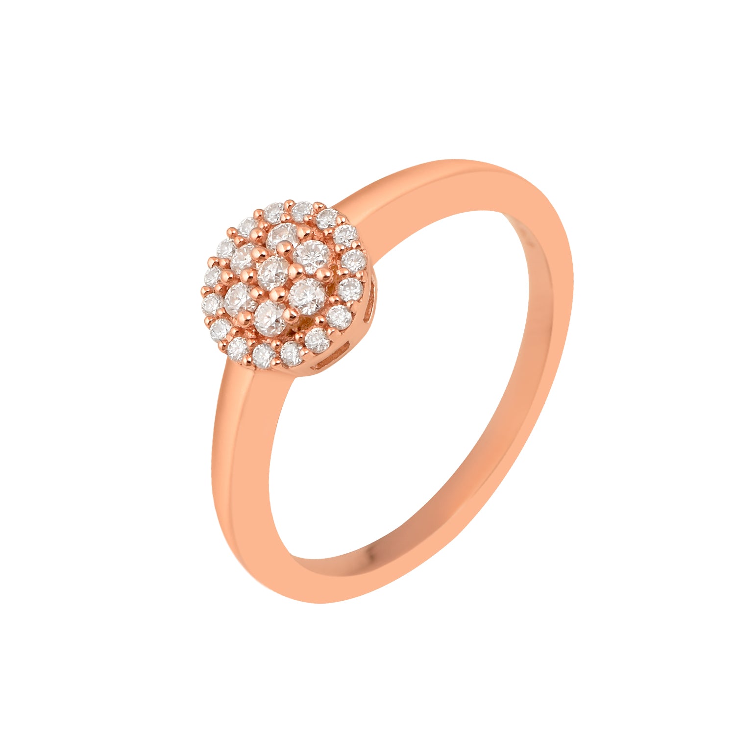 Moissanite Elegant Dome Design Stackable Ring – Sterling Silver
