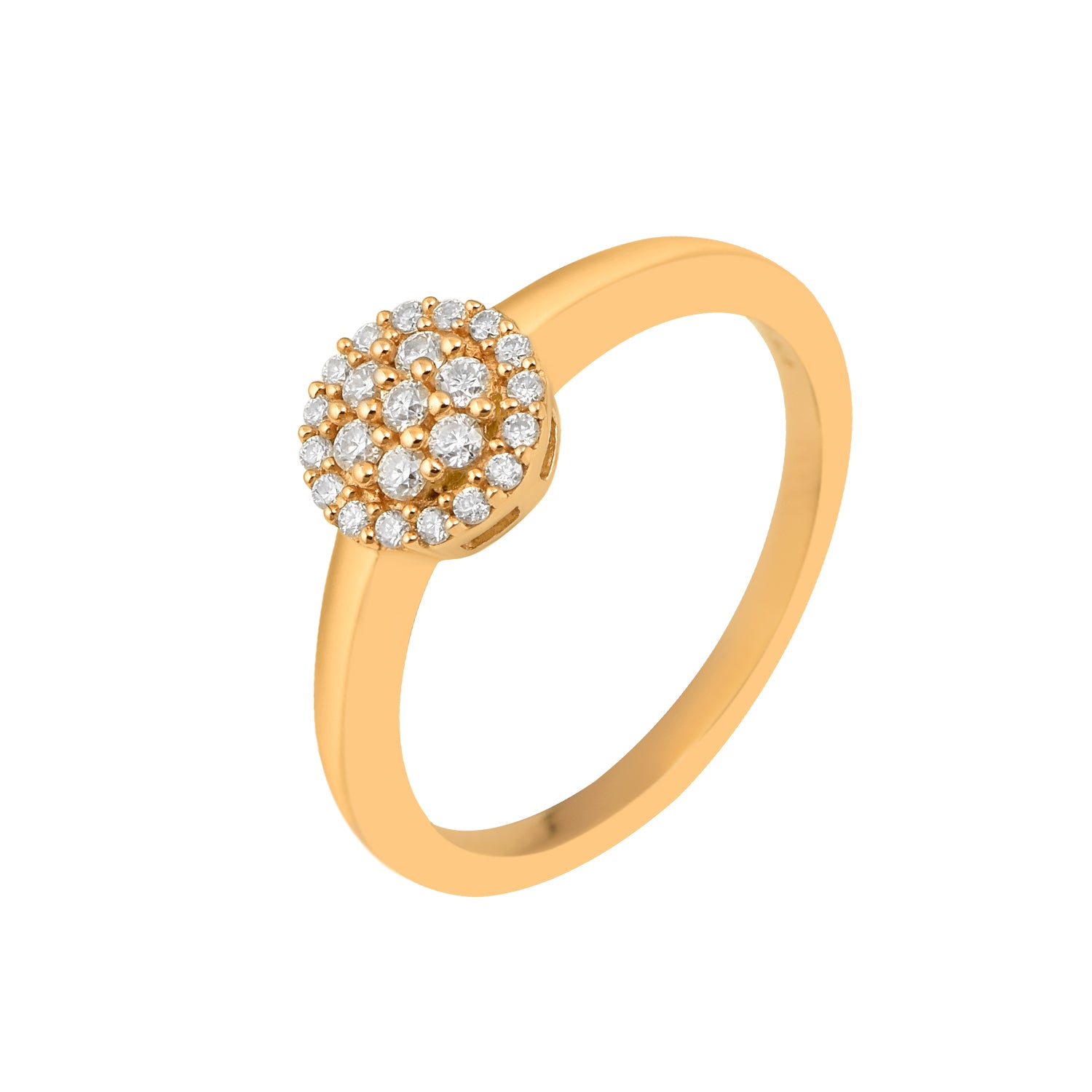 Moissanite Elegant Dome Design Stackable Ring – Sterling Silver