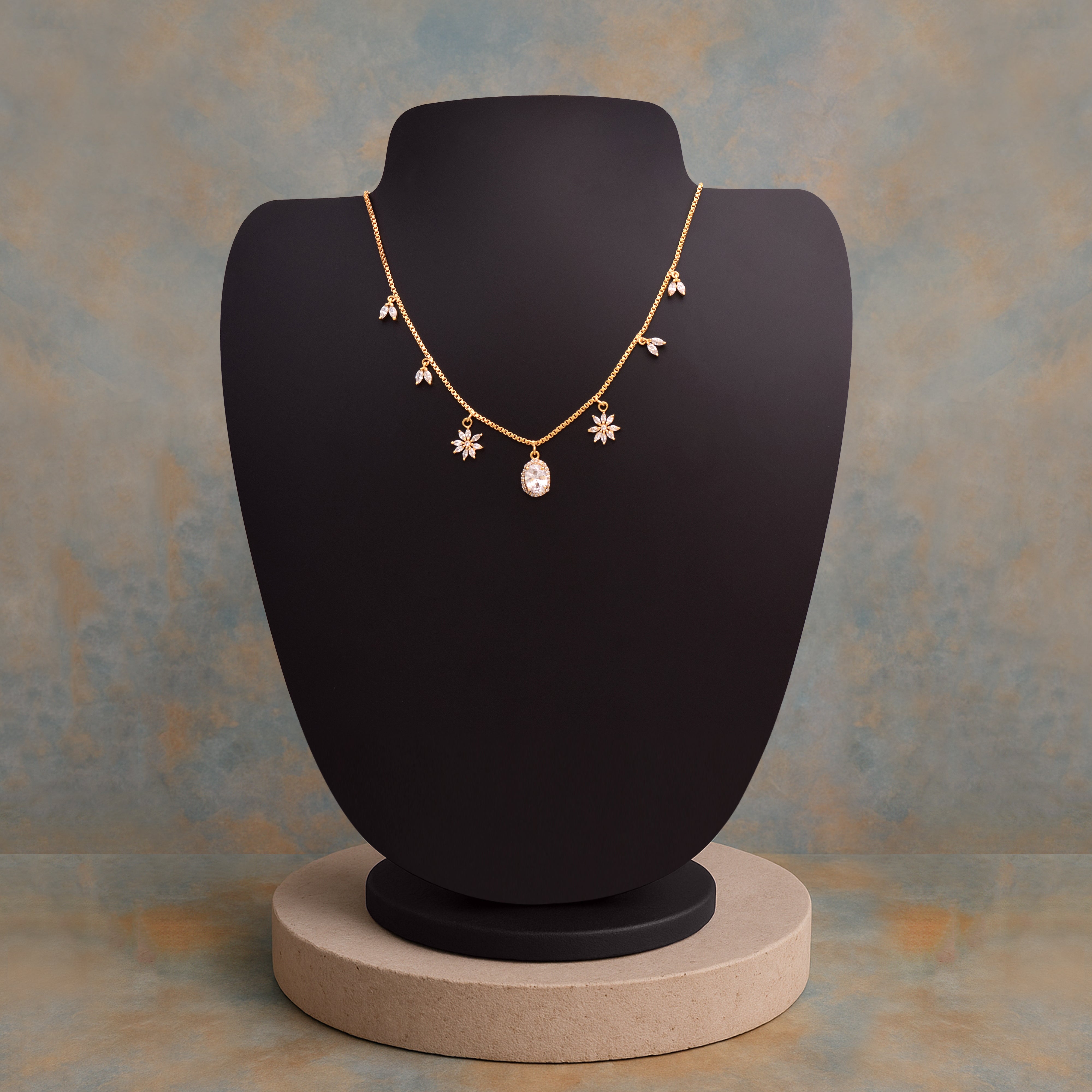Collana con ciondolo a stella - Argento Sterling 925 e oro vermeil