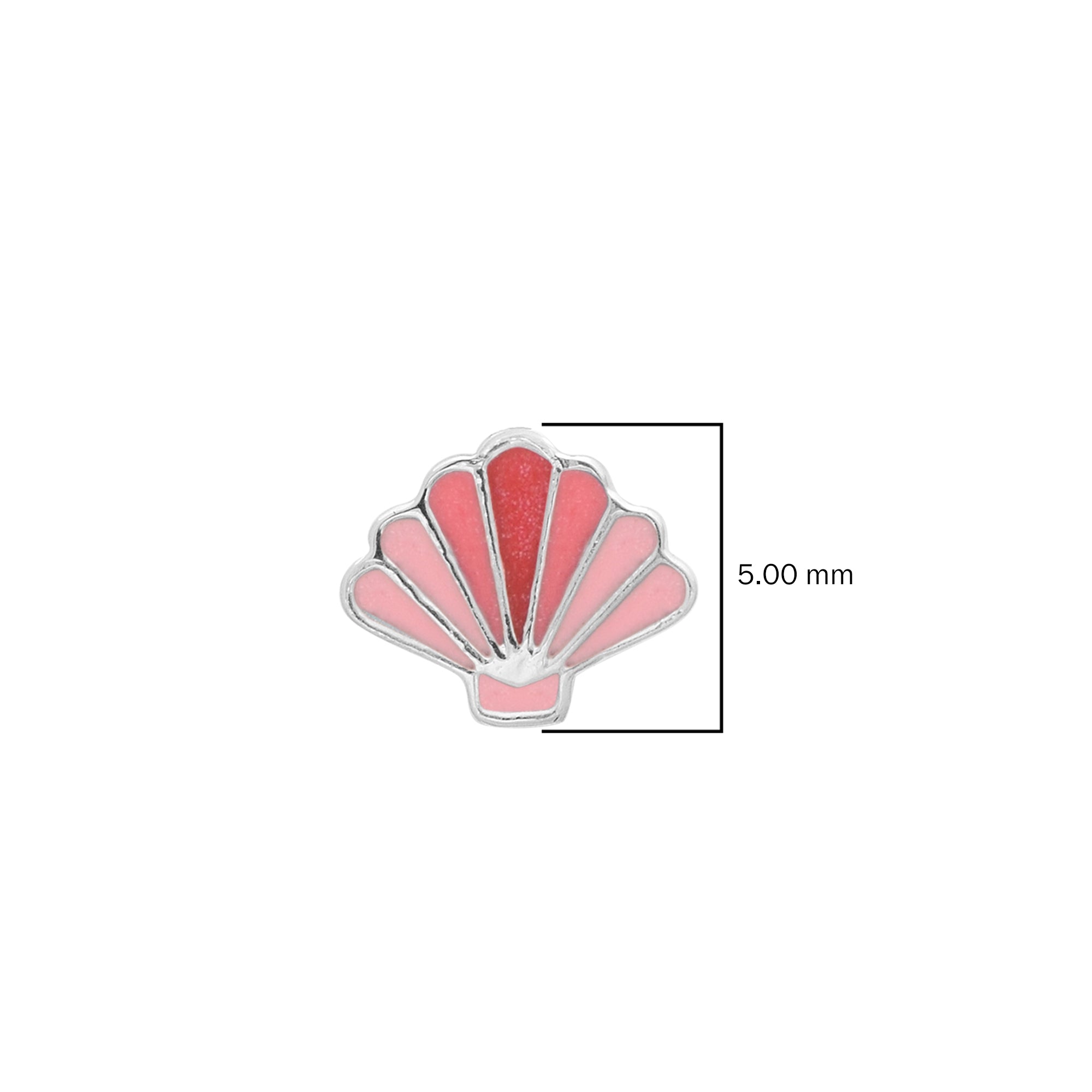 Pink Seashell Kids Earrings – Sterling Silver