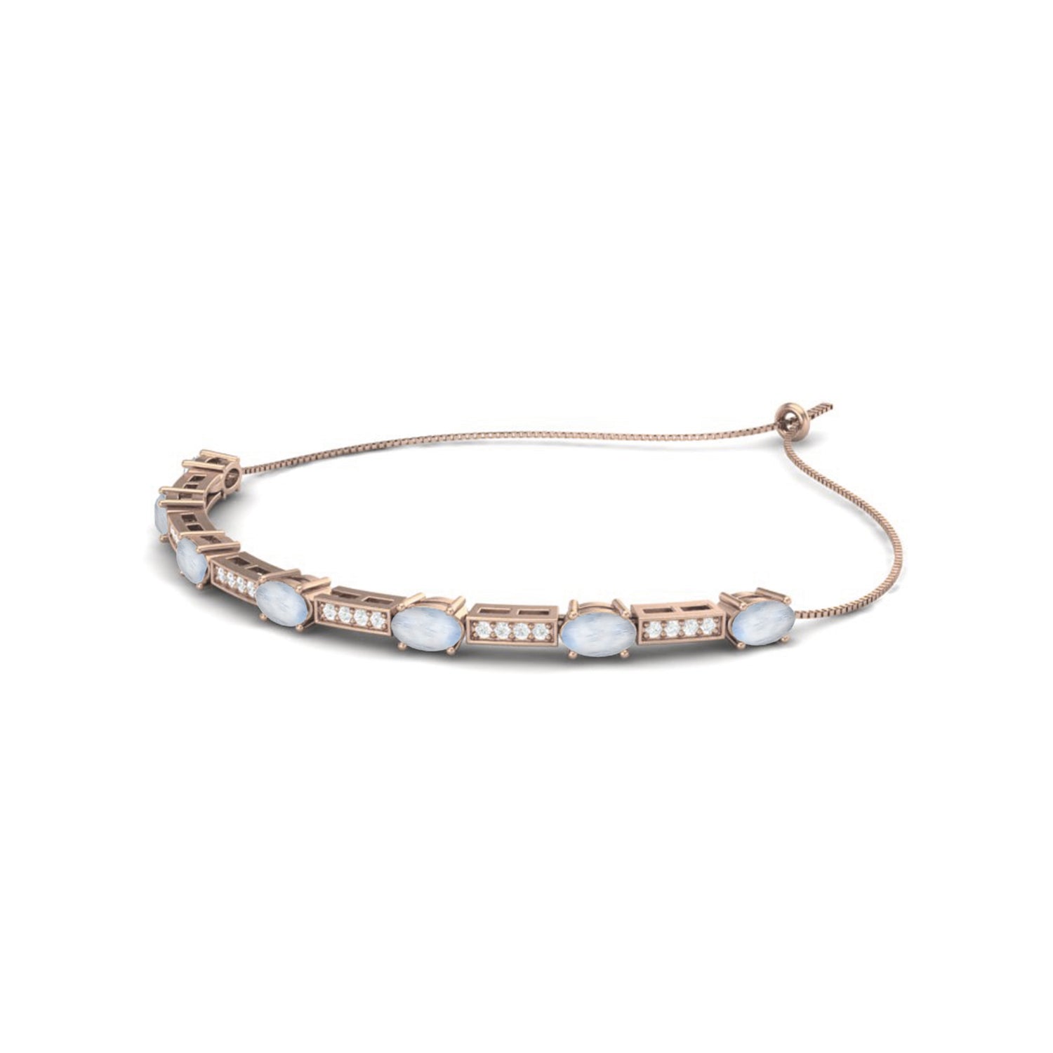 Moonstone Tennis Bracelet – 925 Sterling Silver