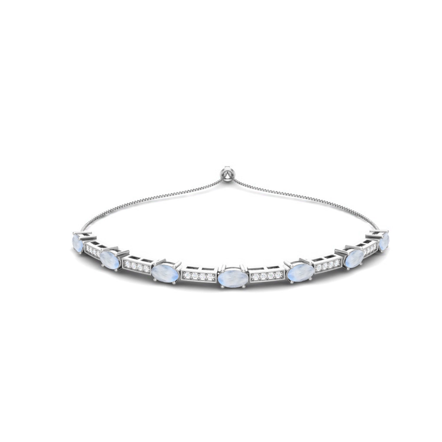 Moonstone Tennis Bracelet – 925 Sterling Silver