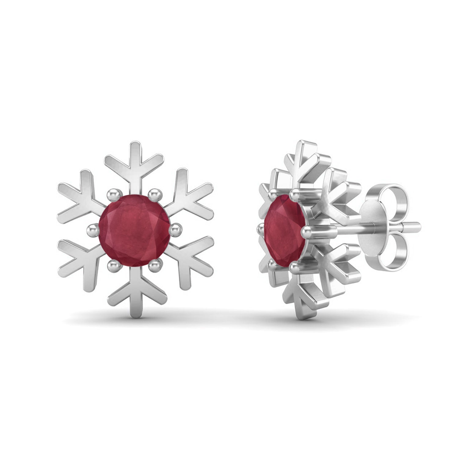 Orecchini a cerchio Full Eternity Moissanite con chiusura di design – Oro giallo 14k