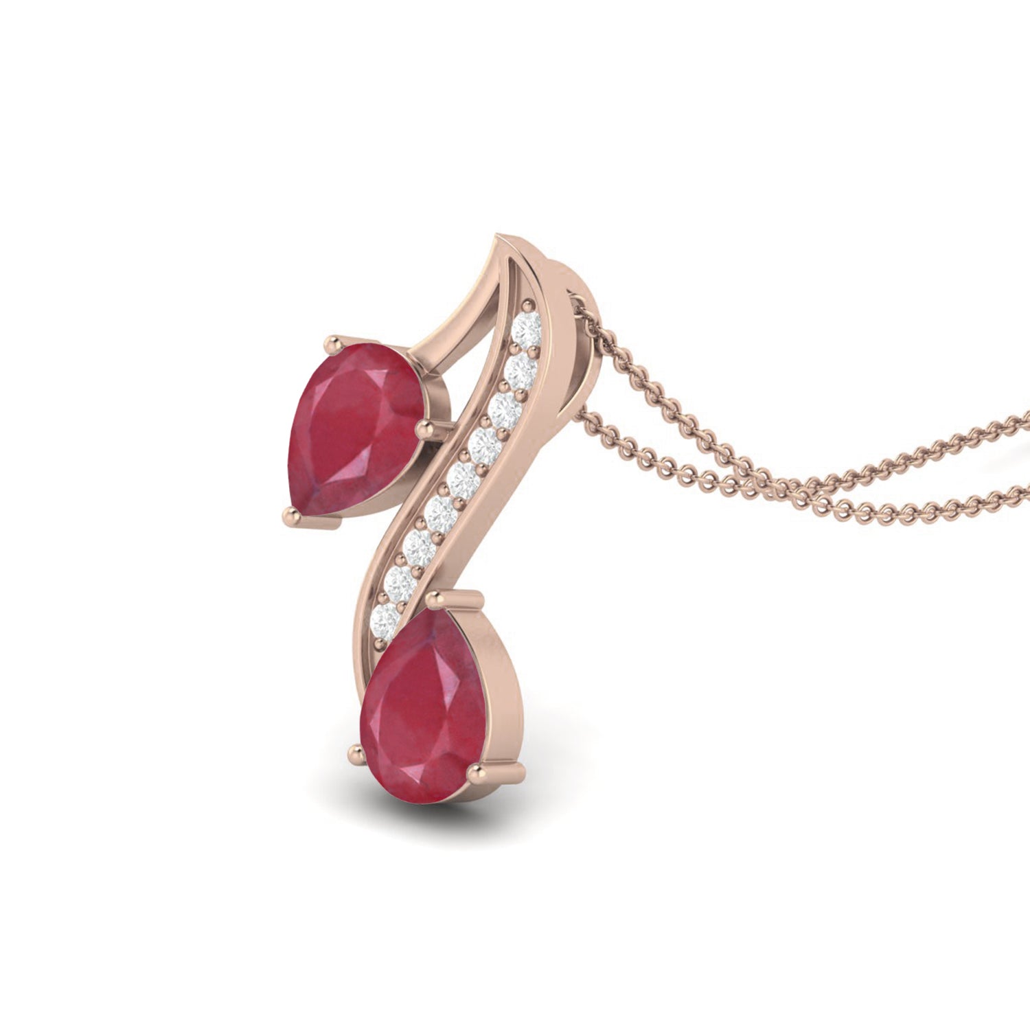 Collana con ciondolo a forma di testa di cervo realistica in oro giallo 9k con pietra preziosa di zaffiro blu da 0,75 ct e ciondolo a forma di animale.