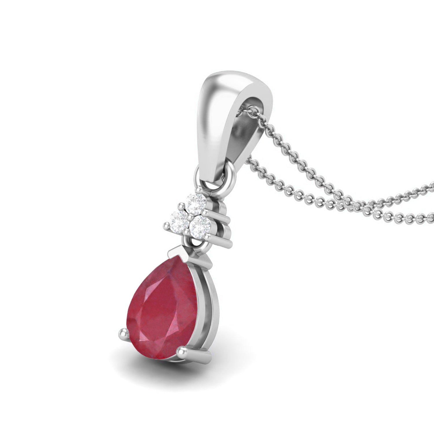 Collana con ciondolo a forma di testa di cervo realistica in oro giallo 9k con pietra preziosa di zaffiro blu da 0,75 ct e ciondolo a forma di animale.
