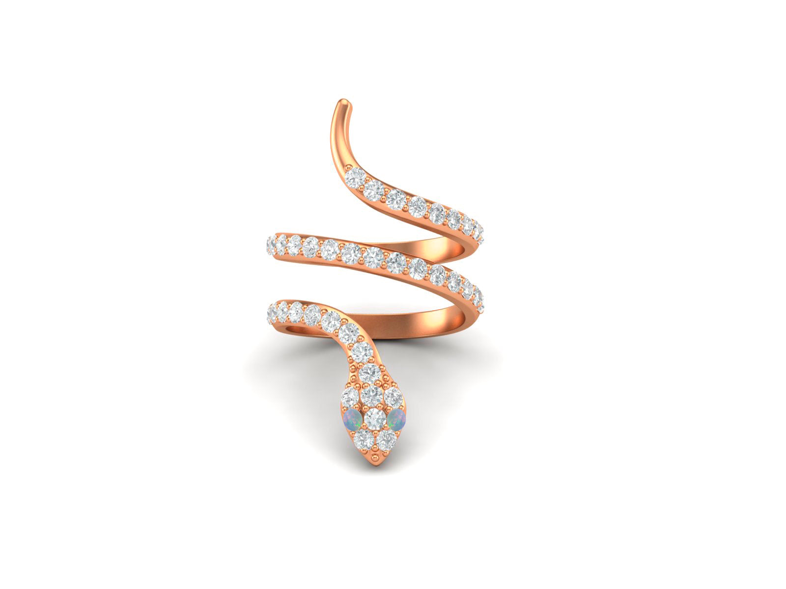 Anello nuziale in argento sterling 925 con serpente cobra in opale, anello nuziale vintage
