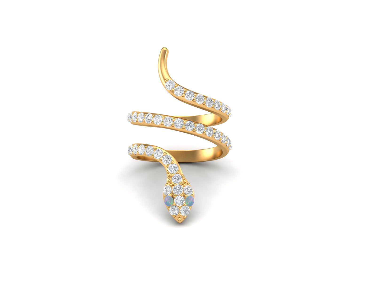 Anello nuziale in argento sterling 925 con serpente cobra in opale, anello nuziale vintage