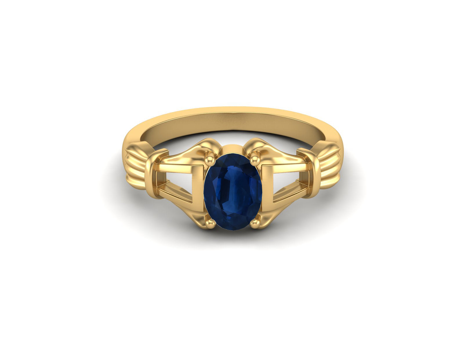 Anello nuziale in argento sterling 925 con zaffiro blu e anello di promessa nuziale con zaffiro blu antico