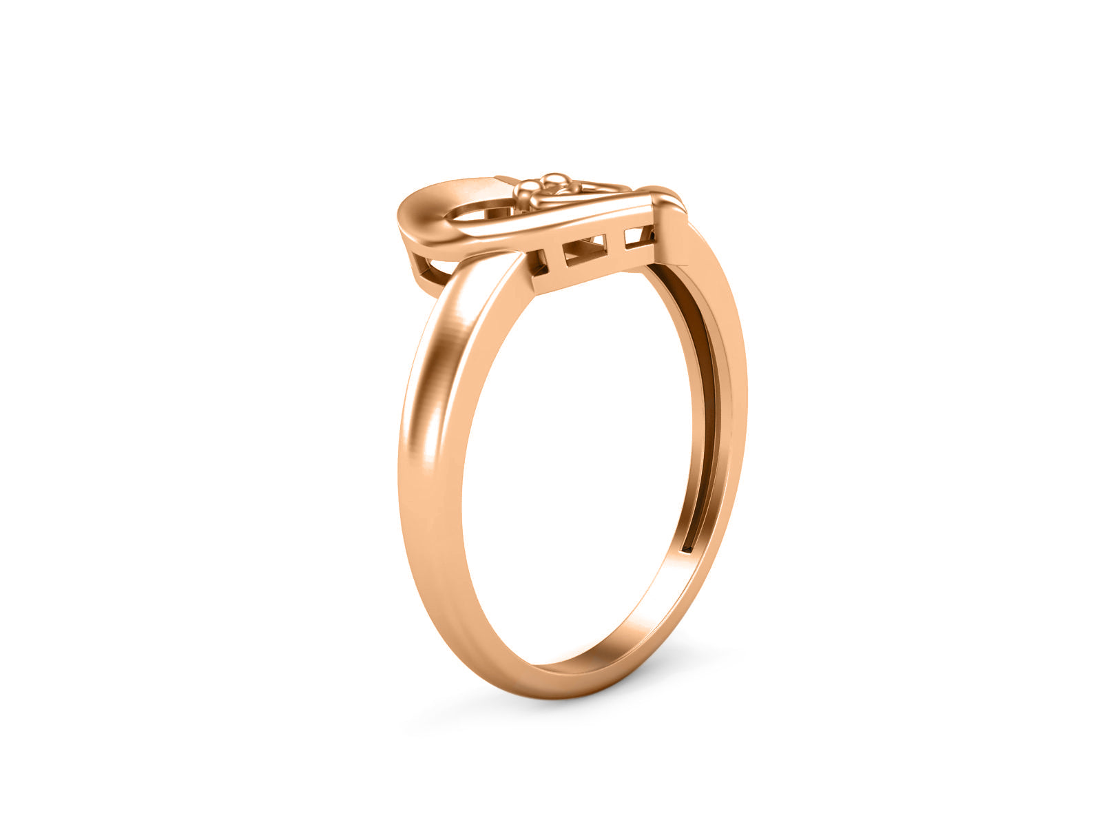 Mother & Child Heart Ring Symbolic Love - Sterling Silver