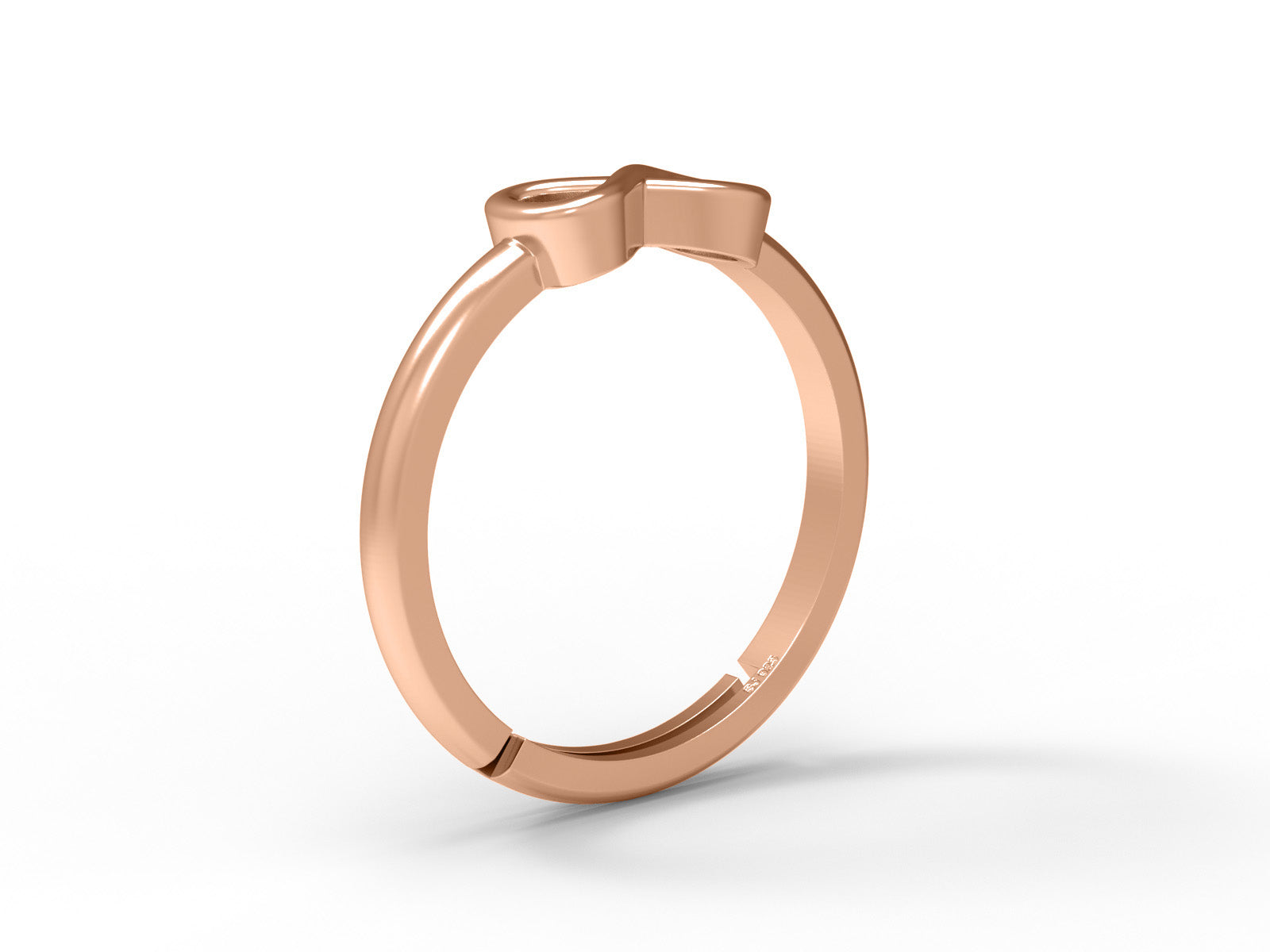 Infinity Symbol Ring Minimalist Promise Band - Sterling Silver
